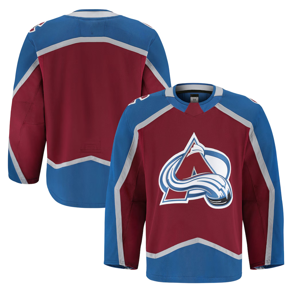 Pouc C.Avalanche Burgundy Home Authentic Pro Jerseys