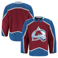 Pouc C.Avalanche Burgundy Home Authentic Pro Jerseys
