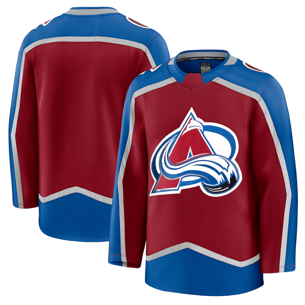 Pouc C.Avalanche Burgundy Home Premium Jerseys