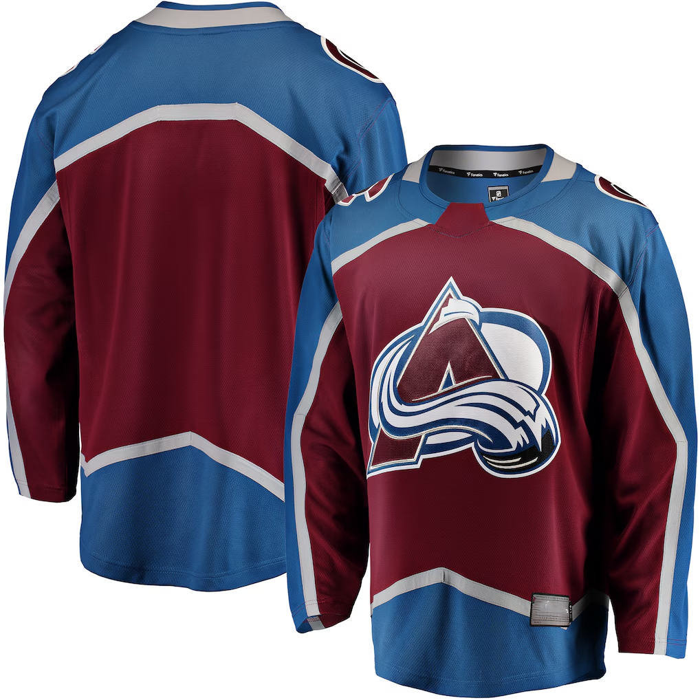 Pouc C.Avalanche Maroon Breakaway Home Jerseys