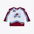 Pouc C.Avalanche Patrick Roy Mitchell & Ness White 1995 Power Play Jerseys