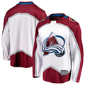 Pouc C.Avalanche White Away Breakaway Jerseys