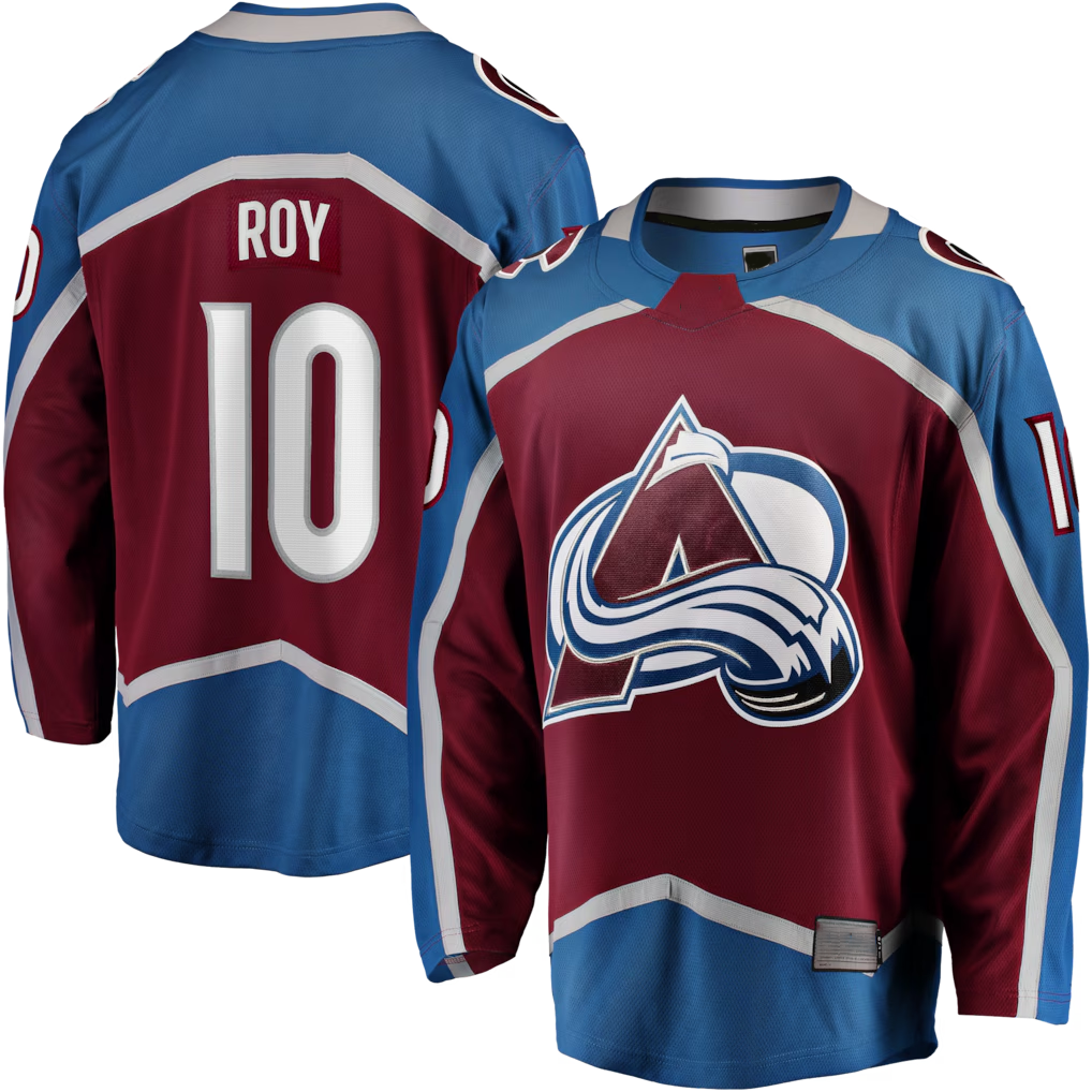 Pouc C.Avalanche #10 Nicolas Roy Burgundy Home Breakaway Jerseys