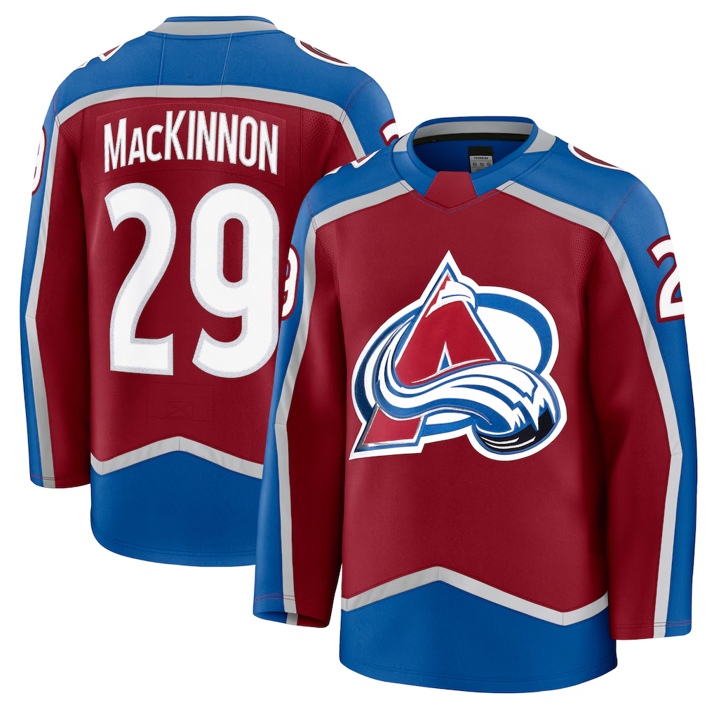 Pouc C.Avalanche #29 Nathan MacKinnon Burgundy Home Premium Jerseys