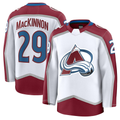 Pouc C.Avalanche #29 Nathan MacKinnon White Away Premium Jerseys