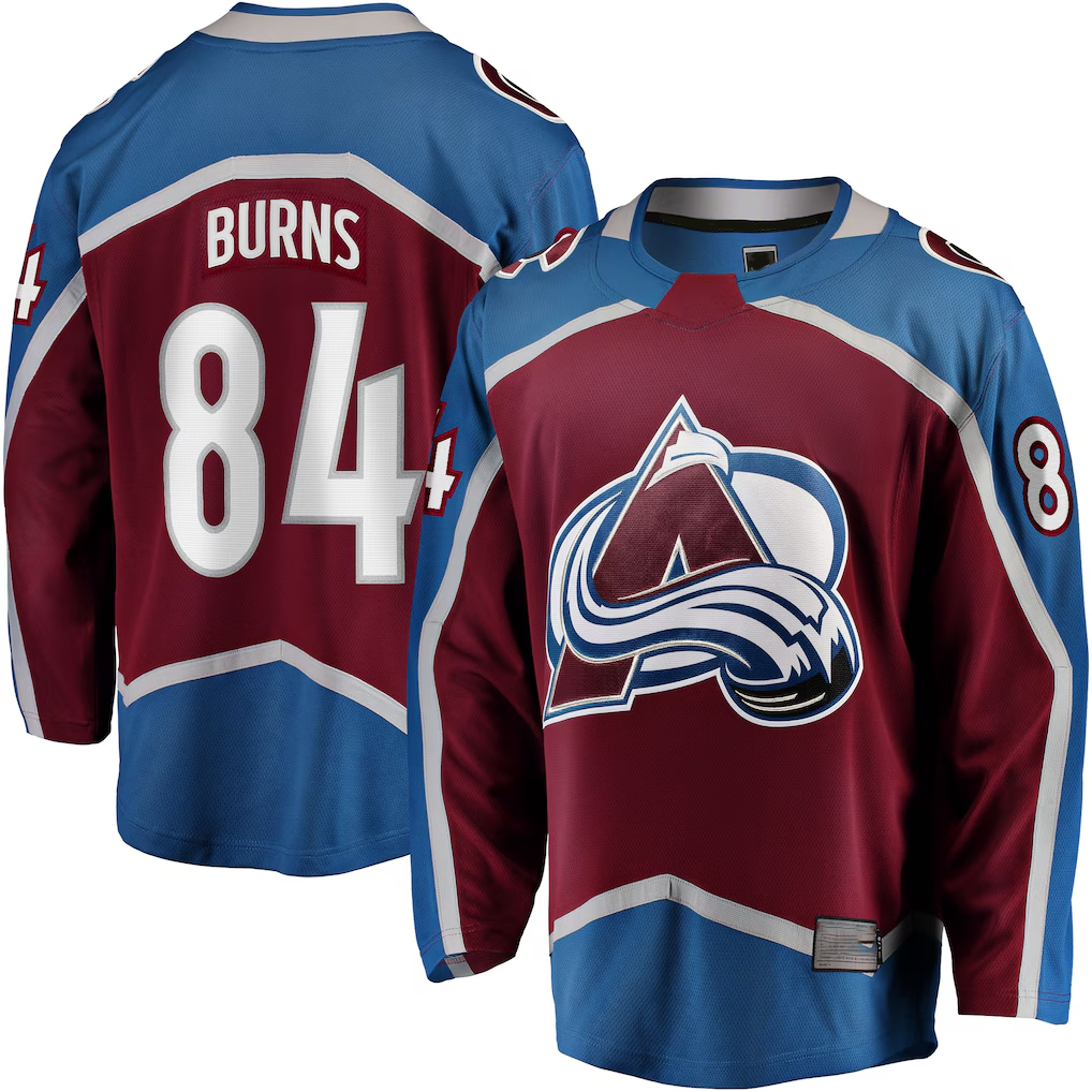 Pouc C.Avalanche #84 Brent Burns Burgundy Home Breakaway Jerseys