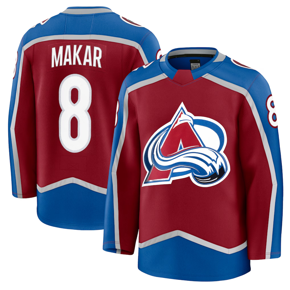 Pouc C.Avalanche #8 Cale Makar Burgundy Home Premium Jerseys
