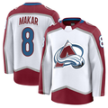 Pouc C.Avalanche #8 Cale Makar White Away Premium Jerseys