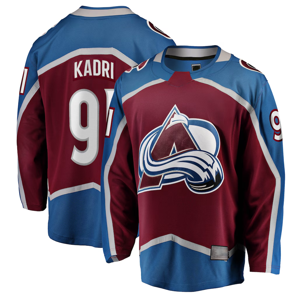 Pouc C.Avalanche #91 Nazem Kadri Burgundy Home Breakaway Jerseys