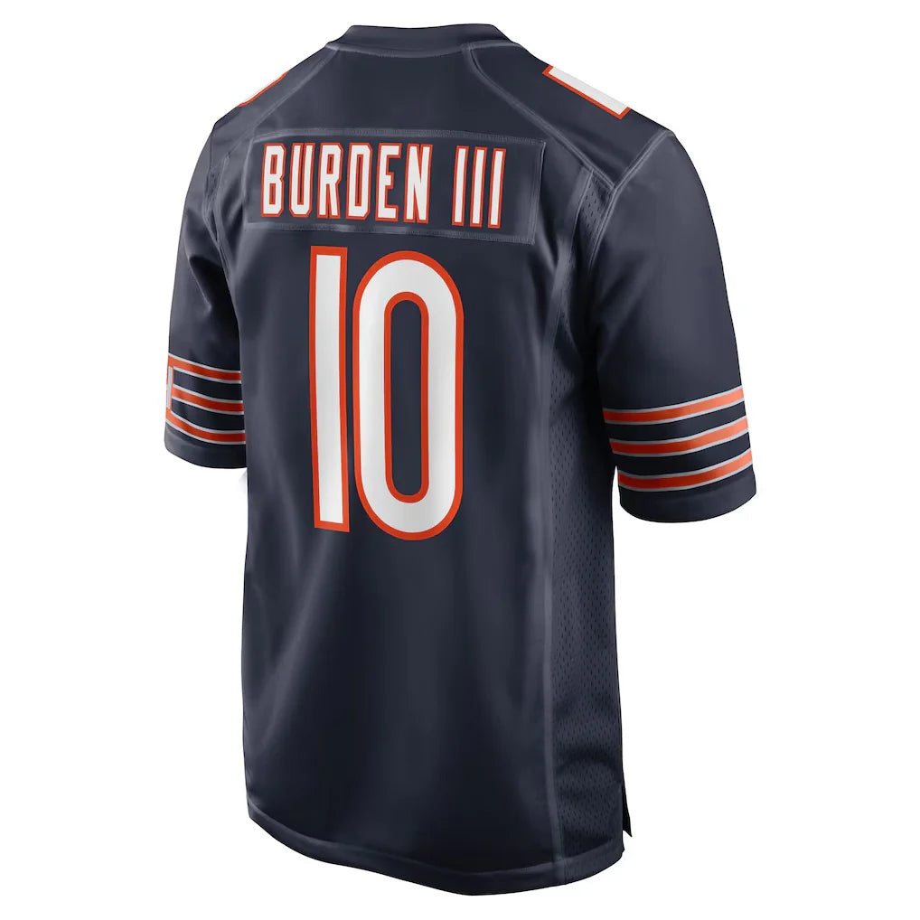 Pouc C.Bears #10 Luther Burden III Player Navy Home Game Stitched Jerseys