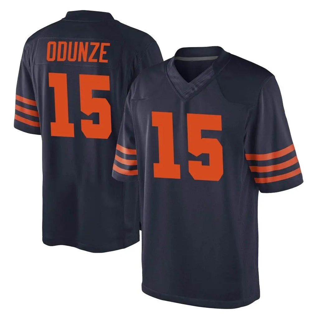 Pouc C.Bears #15 Rome Odunze Player Navy Blue Alternate Vapor Untouchable Limited Stitched Jerseys