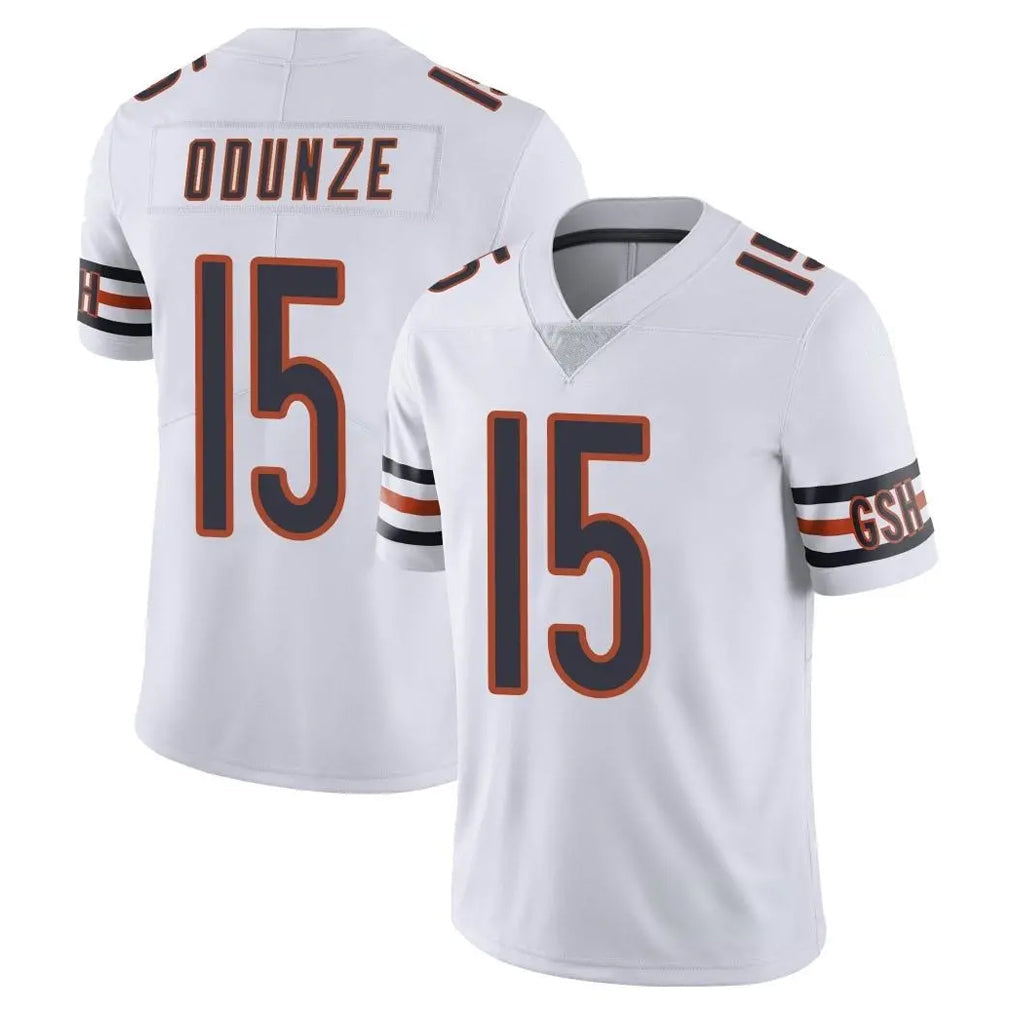 Pouc C.Bears #15 Rome Odunze Player White Vapor Untouchable Limited Home Game Stitched Jerseys