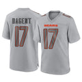 Pouc C.Bears #17 Tyson Bagent Player Gray Atmosphere Fashion Game Stitched Jerseys
