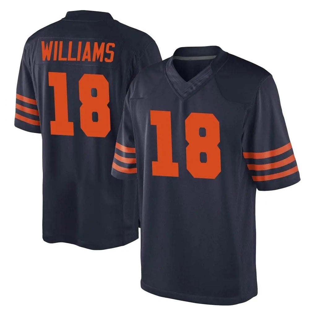 Pouc C.Bears #18 Caleb Williams Player Navy Blue Alternate Game Stitched Jerseys