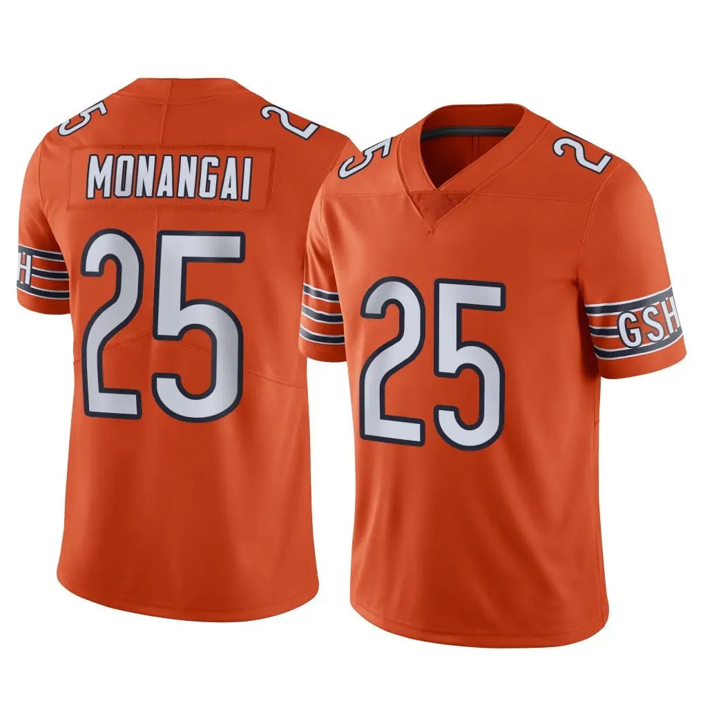 Pouc C.Bears #25 Kyle Monangai Player Orange Alternate Vapor Limited Home Game Stitched Jerseys