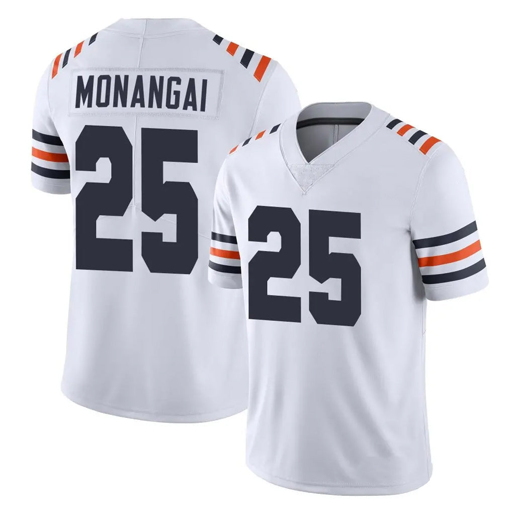 Pouc C.Bears #25 Kyle Monangai Player White Classic Vapor Limited Home Game Stitched Jerseys