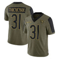 Pouc C.Bears #31 Dillon Thieneman Player Olive Salute to Service Limited Stitched Jerseys