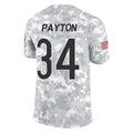 Pouc C.Bears #34 Walter Payton Player Arctic Camo Salute to Service Limited Stitched Jerseys