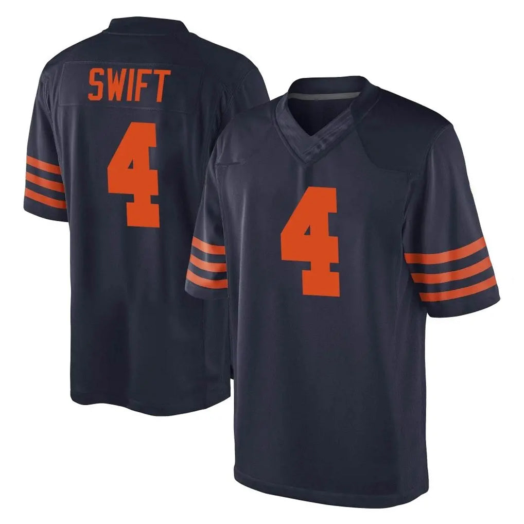 Pouc C.Bears #4 D'Andre Swift Player Navy Blue Alternate Game Stitched Jerseys