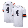 Pouc C.Bears #4 D'Andre Swift Player White Classic Home Game Stitched Jerseys