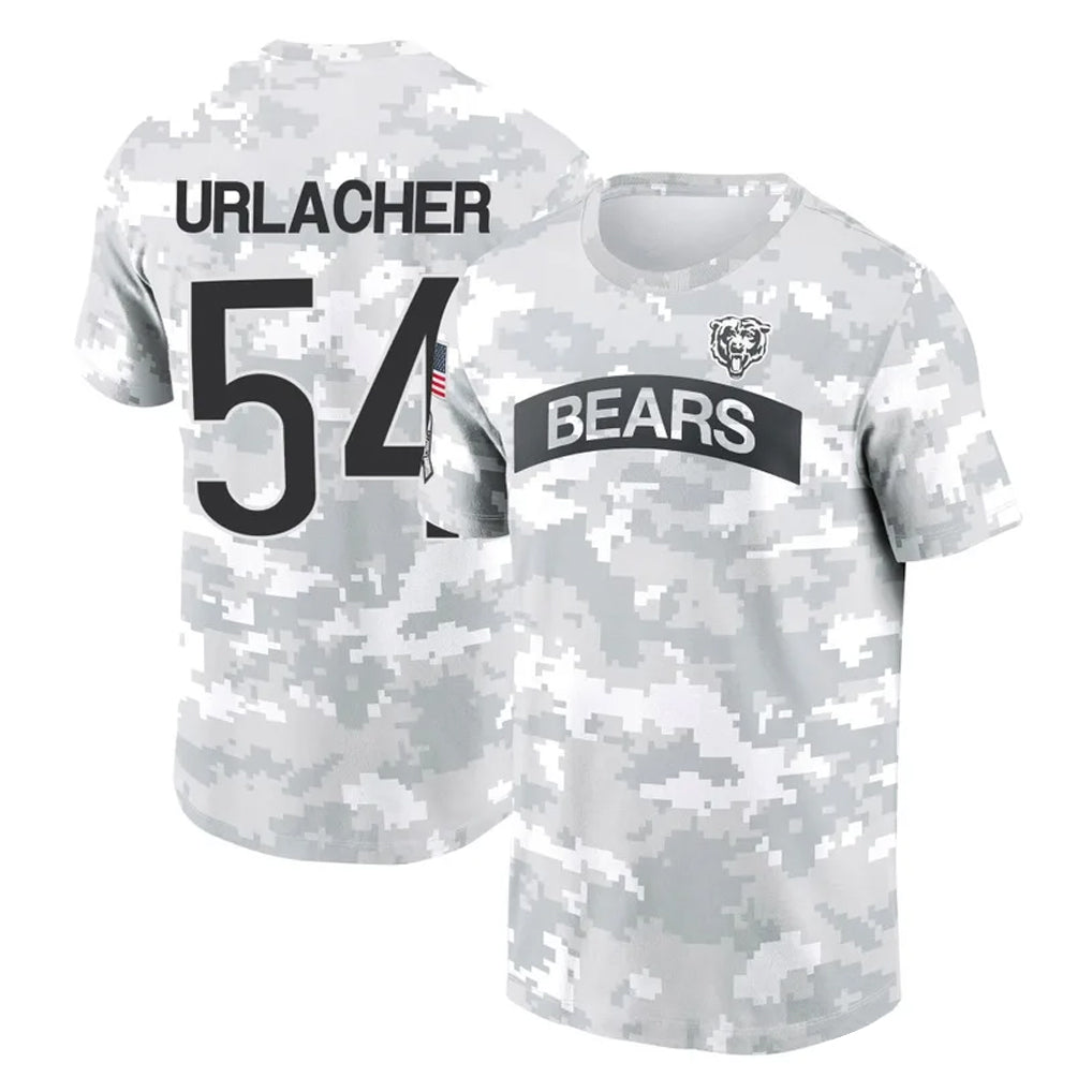 Pouc C.Bears #54 Brian Urlacher Player Arctic Camo Salute to Service Performance T-Shirt Limited Stitched Jerseys