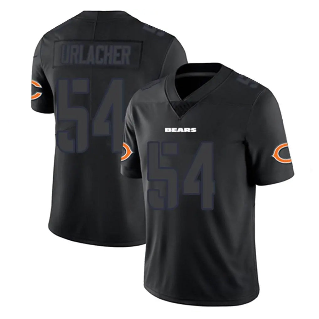 Pouc C.Bears #54 Brian Urlacher Player Black Impact Limited Game Stitched Jerseys
