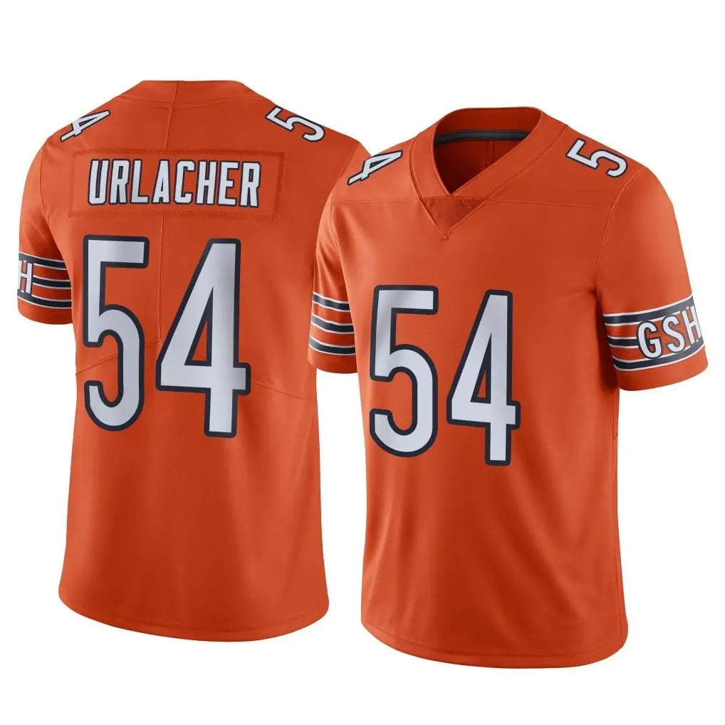 Pouc C.Bears #54 Brian Urlacher Player Orange Alternate Vapor Limited Home Game Stitched Jerseys