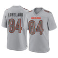 Pouc C.Bears #84 Colston Loveland Player Gray Atmosphere Fashion Game Stitched Jerseys