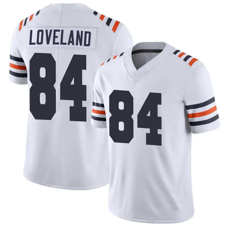 Pouc C.Bears #84 Colston Loveland Player White Alternate Classic Vapor Limited Stitched Jerseys