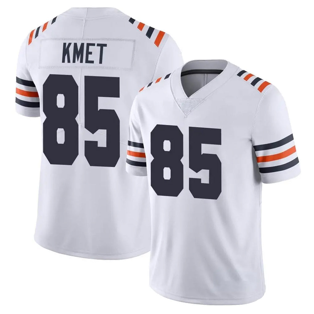 Pouc C.Bears #85 Cole Kmet Player White Classic Vapor Limited Home Game Stitched Jerseys