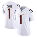 Pouc C.Bengals #1 Ja'Marr Chase Player White Vapor Untouchable Limited Home Game Stitched Jerseys