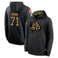 Pouc C.Bengals #71 Amarius Mims Player Black Salute to Service Pullover Hoodies Limited Stitched Jerseys