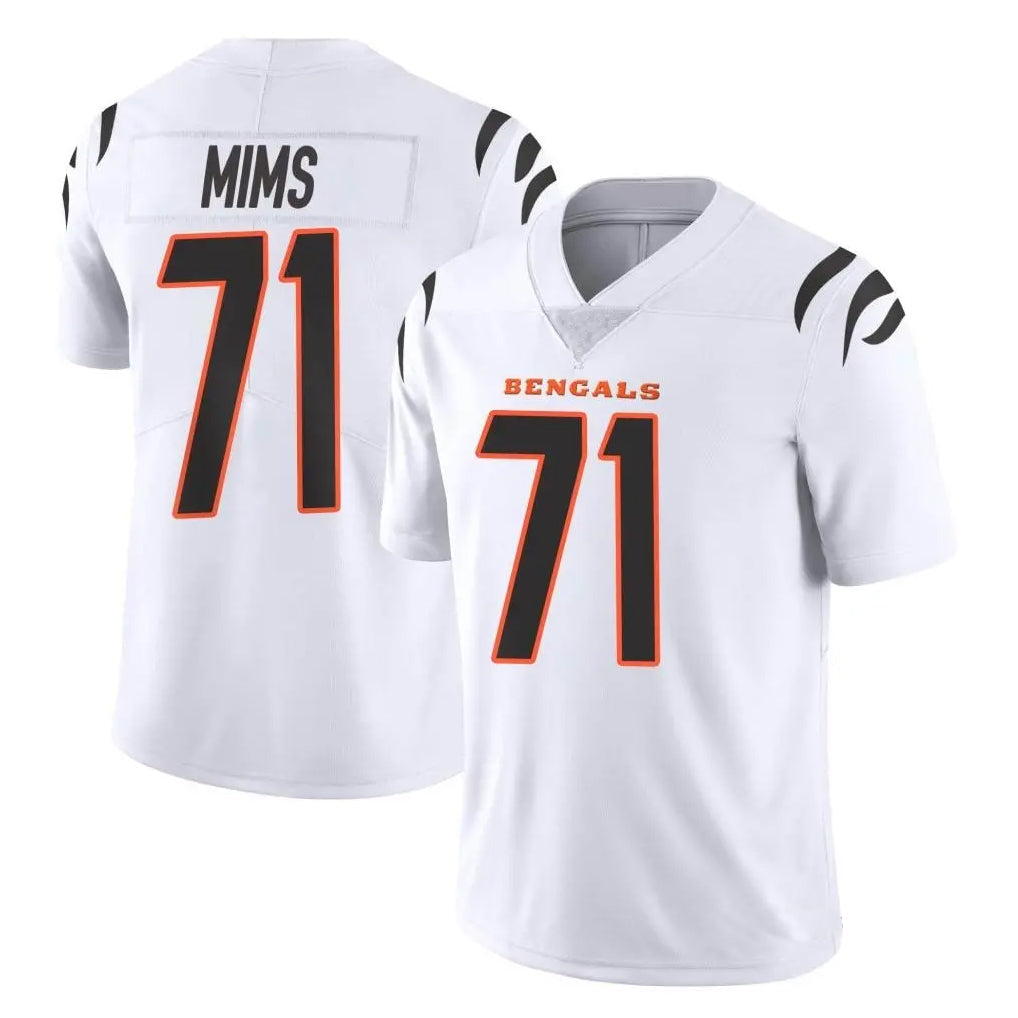 Pouc C.Bengals #71 Amarius Mims Player White Vapor Untouchable Limited Home Game Stitched Jerseys