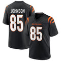 Pouc C.Bengals #85 Chad Johnson Player Black Home Game Stitched Jerseys