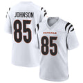 Pouc C.Bengals #85 Chad Johnson Player White Home Game Stitched Jerseys