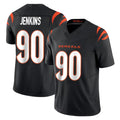 Pouc C.Bengals #90 Kris Jenkins Jr Player Black Vapor F.U.S.E. Limited Home Game Stitched Jerseys