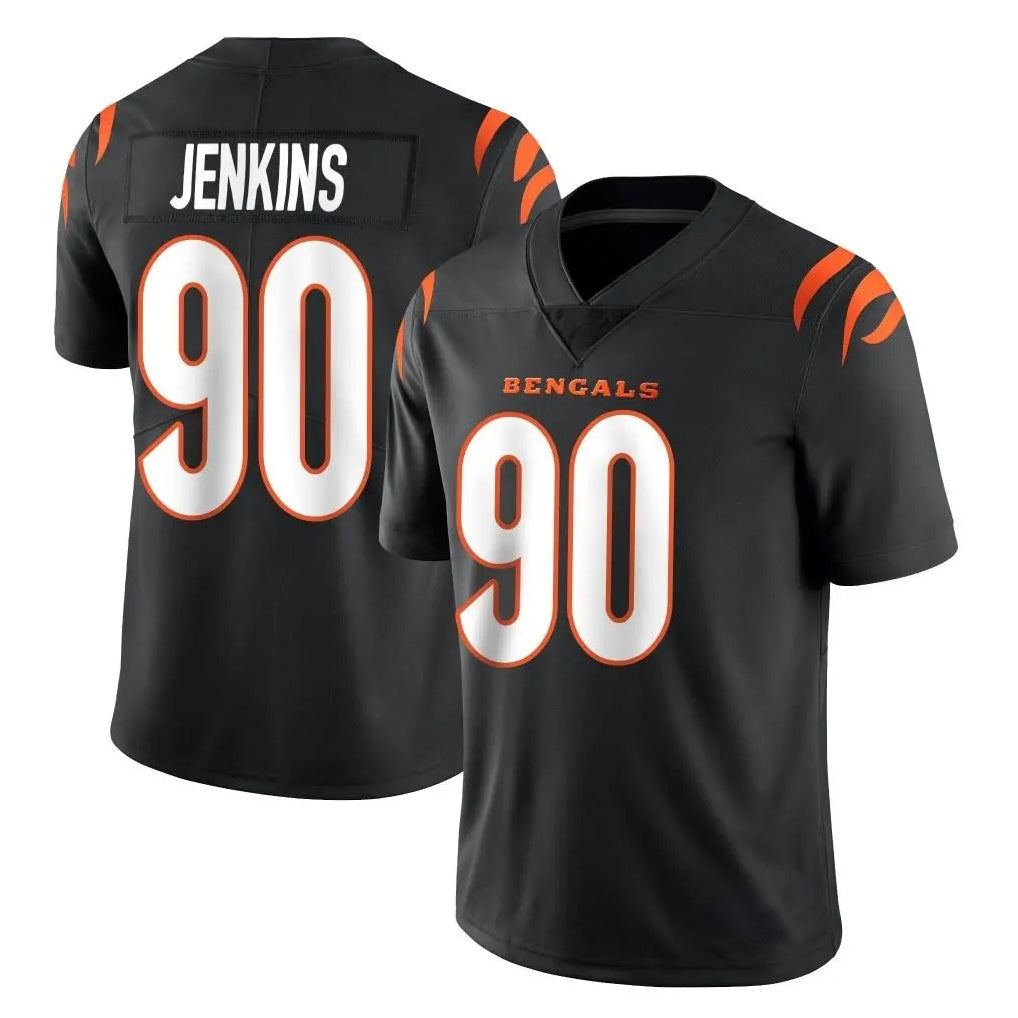Pouc C.Bengals #90 Kris Jenkins Jr Player Black Vapor Untouchable Limited Home Game Stitched Jerseys