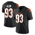 Pouc C.Bengals #93 Jonathan Allen Player Black Vapor Untouchable Limited Home Game Stitched Jerseys