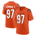 Pouc C.Bengals #97 Dexter Lawrence II Player Orange Home Game Stitched Jerseys