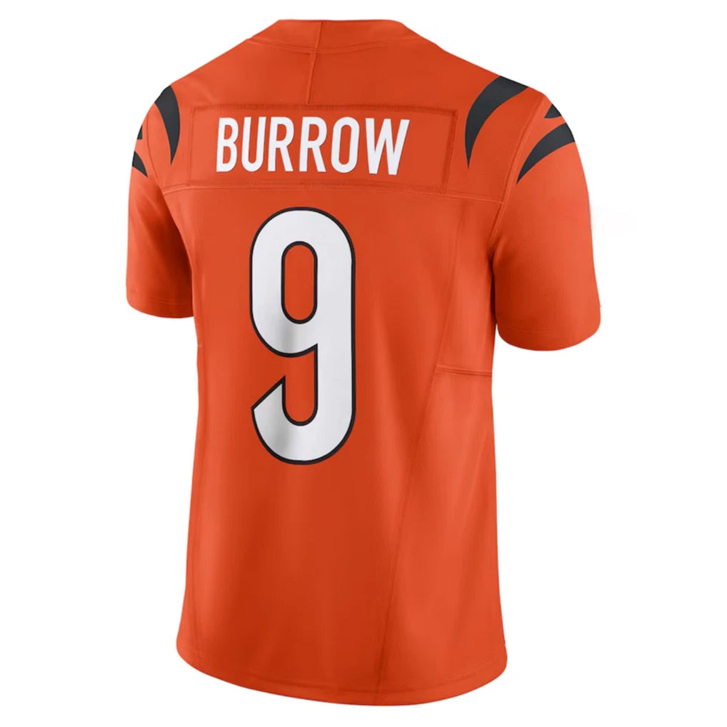 Pouc C.Bengals #9 Joe Burrow Player Orange Vapor F.U.S.E. Limited Stitched Jerseys