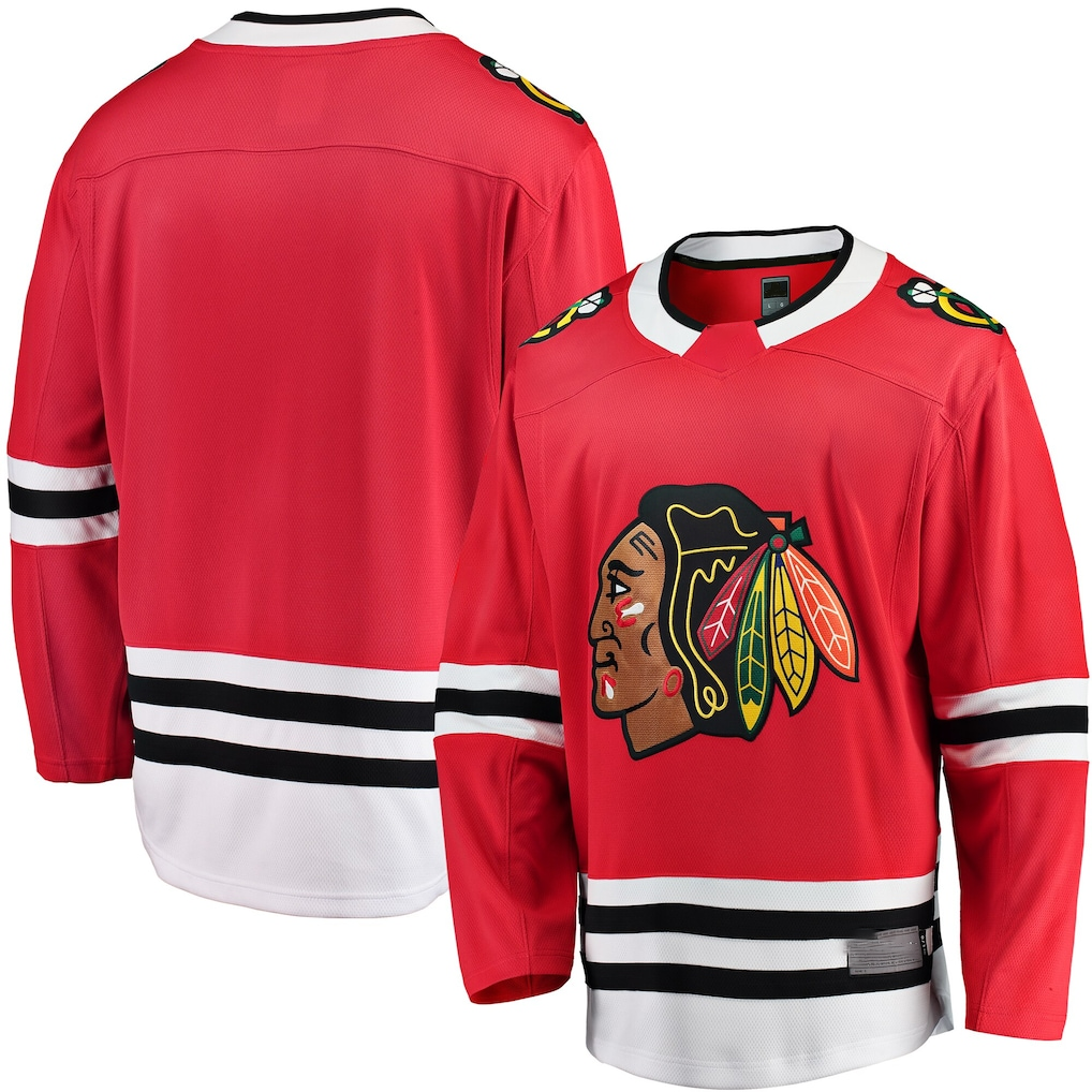 Pouc C.Blackhawks Red Breakaway Home Jerseys