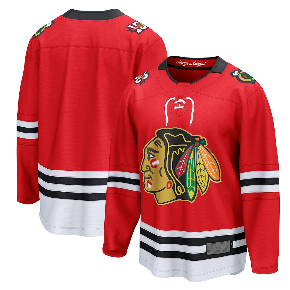 Pouc C.Blackhawks Red Centennial Breakaway Jerseys