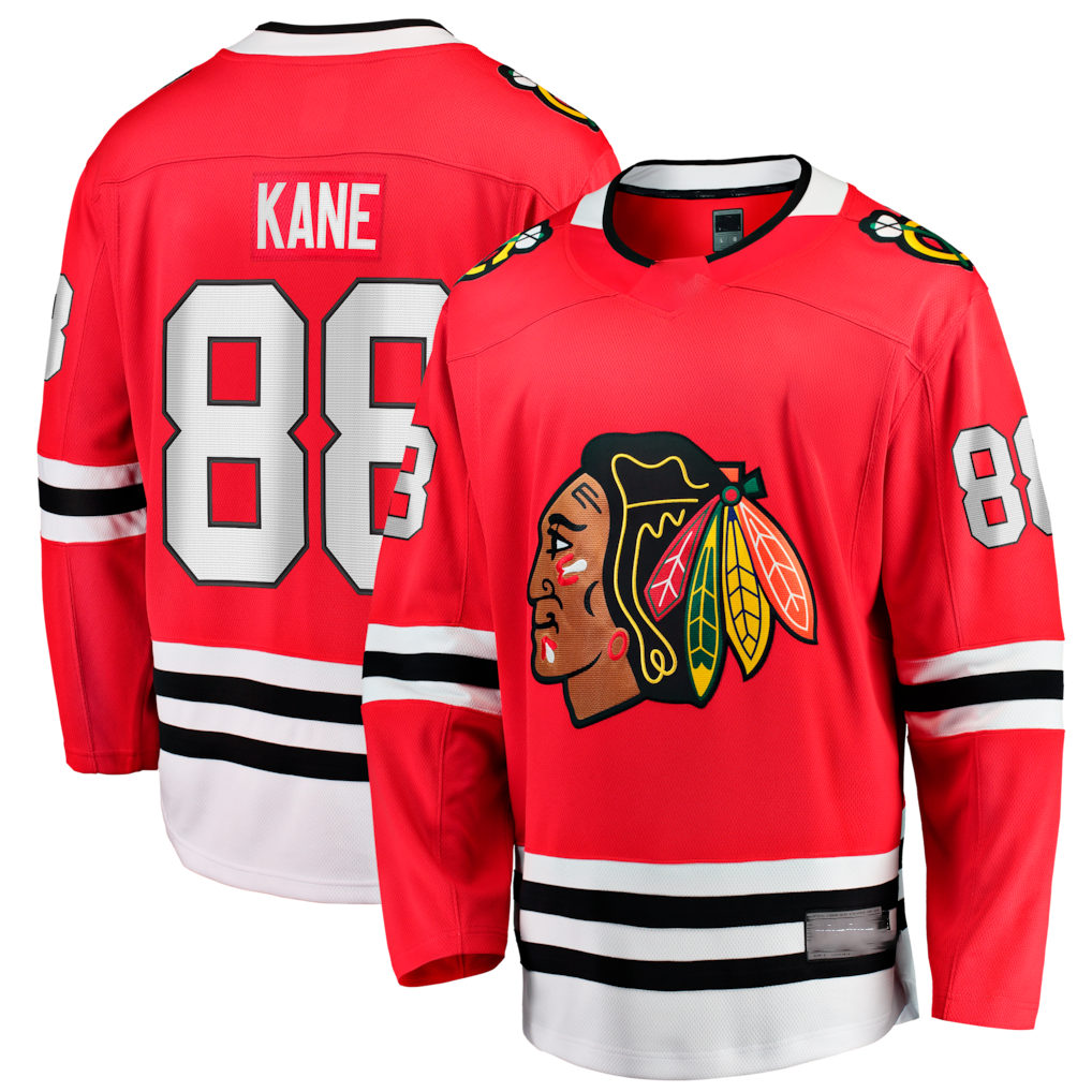 Pouc C.Blackhawks #88 Patrick Kane Red Home Breakaway Jerseys
