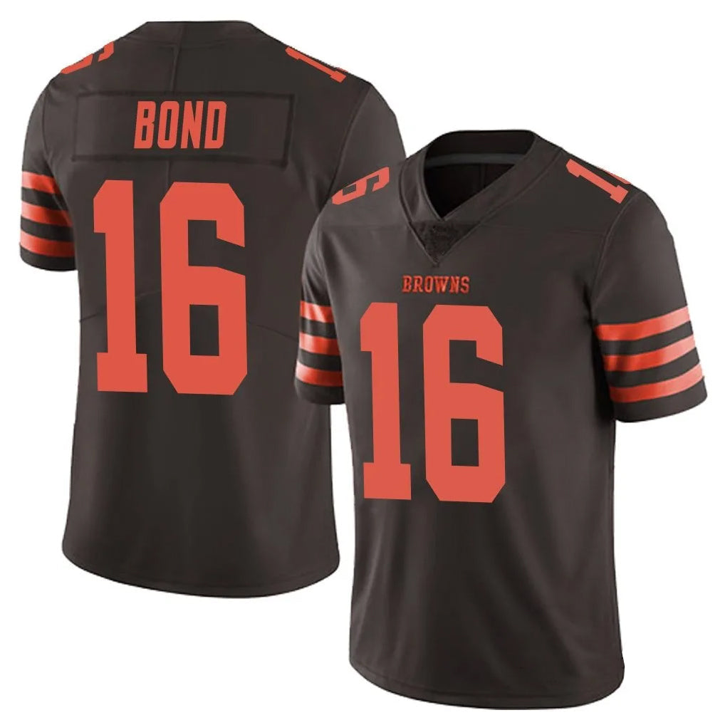 Pouc C.Browns #16 Isaiah Bond Player Brown Vapor Limited Stitched Jerseys