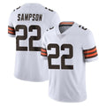 Pouc C.Browns #22 Dylan Sampson Player White Vapor Untouchable Limited Home Game Stitched Jerseys