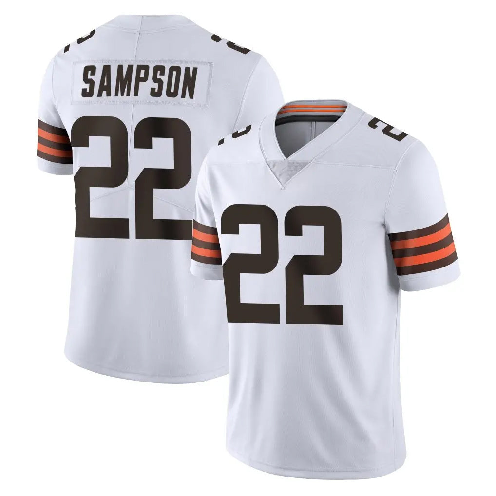 Pouc C.Browns #22 Dylan Sampson Player White Vapor Untouchable Limited Home Game Stitched Jerseys