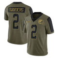 Pouc C.Browns #2 Shedeur Sanders Player Olive Salute to Service Limited Home Game Stitched Jerseys
