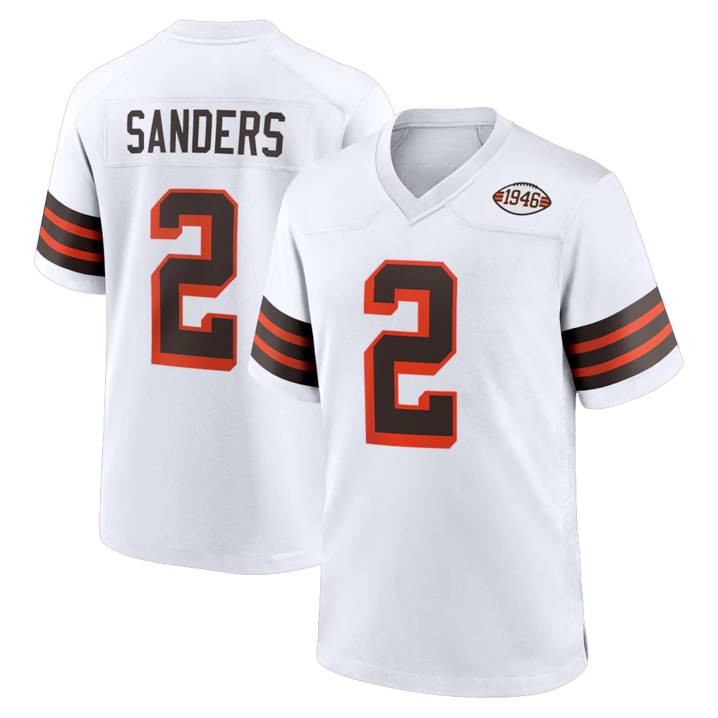 Pouc C.Browns #2 Shedeur Sanders Player White Alternate Home Game Stitched Jerseys