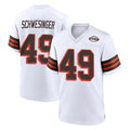 Pouc C.Browns #49 Carson Schwesinger Player White Alternate Home Game Stitched Jerseys