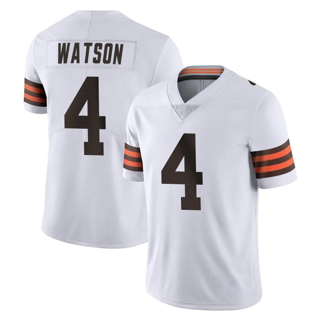 Pouc C.Browns #4 Deshaun Watson Player White Vapor Untouchable Limited Home Game Stitched Jerseys